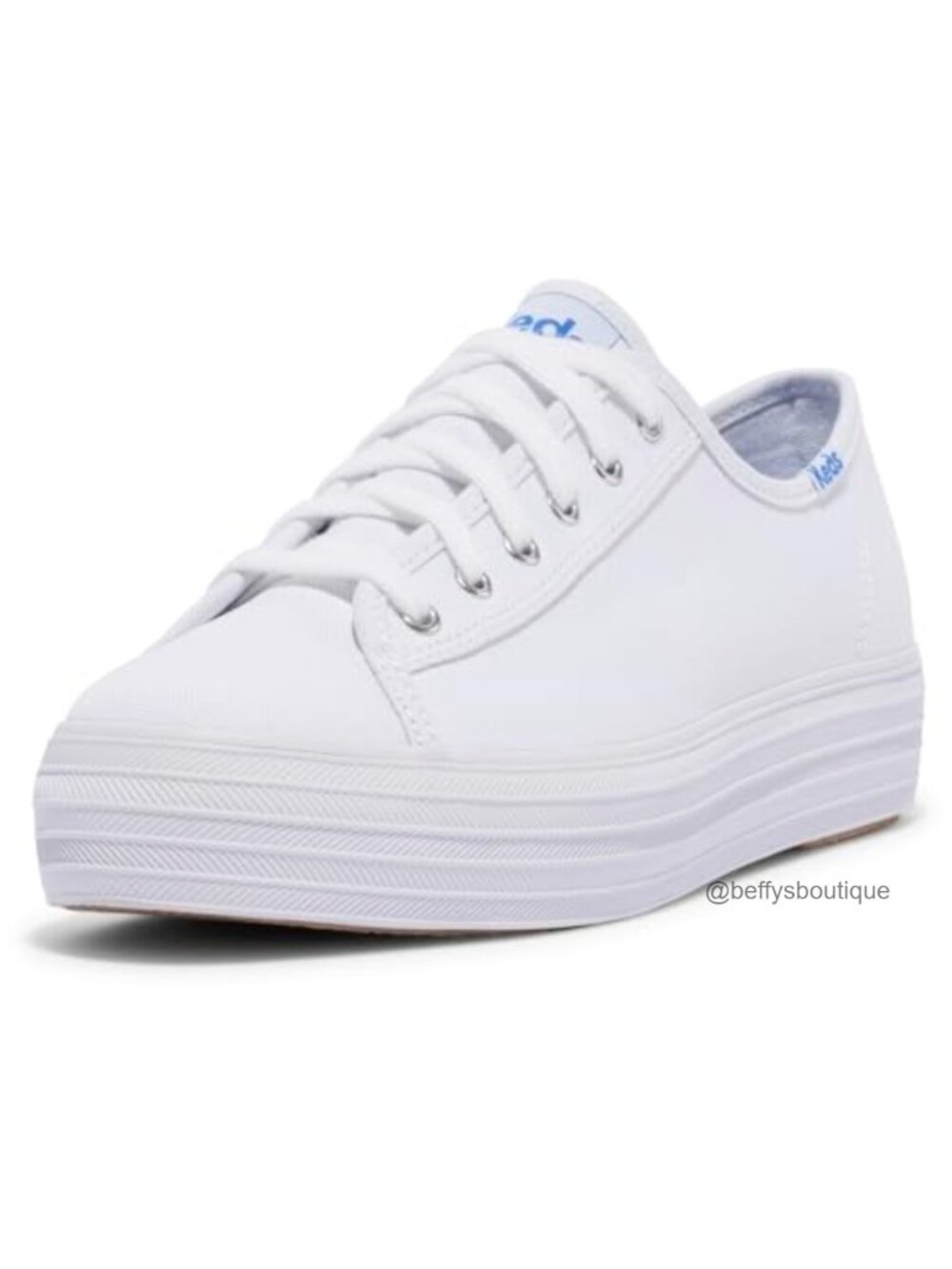 Keds Triple Kick Canvas Lace Up Sneaker Softerra Cushion Casual Walking Shoe